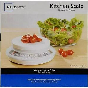 New Kitchen 7 lb Scale in with Large Capacity Bowl and Dishwasher Safe Cover